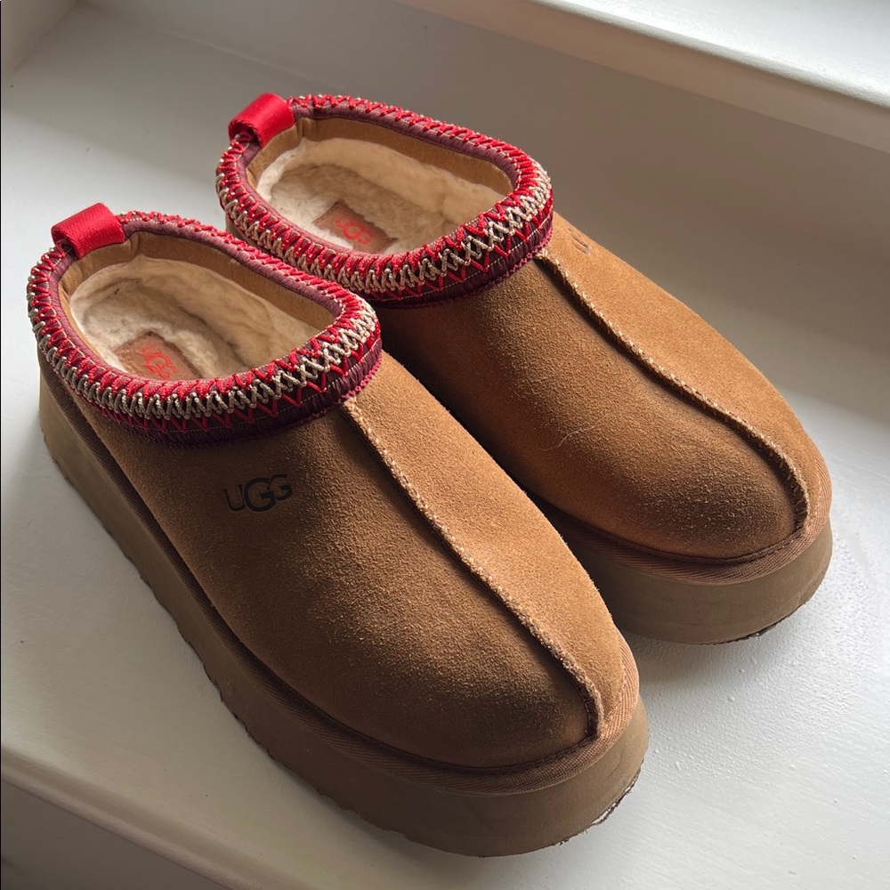 UGG Tazz Taz II 2 Slippers with Red Accents